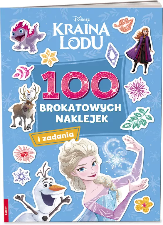 Kraina lodu. 100 brokatowych naklejek - tantis.pl
