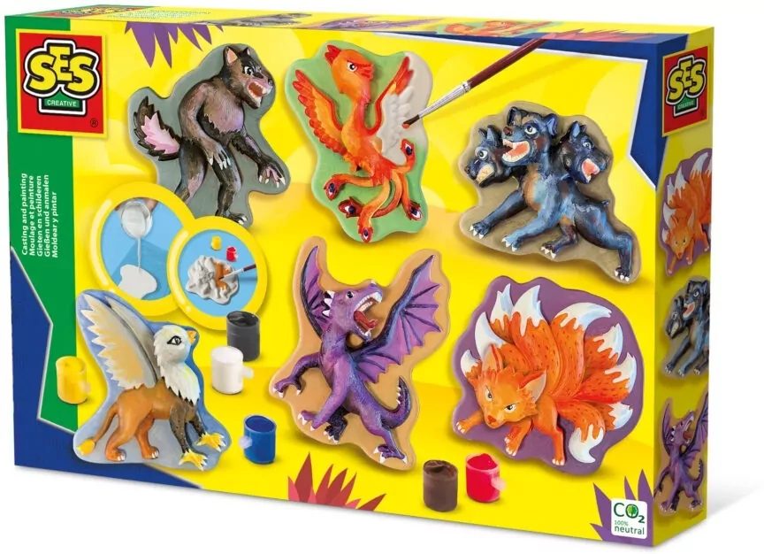 Odlewy gipsowe + farby mityczne stworzenia - tantis.pl