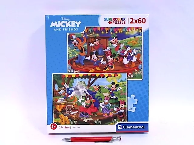 Clementoni. Puzzle 2x60. Super Kolor Mickey and friends - tantis.pl