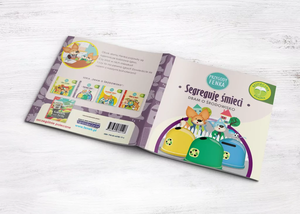 Segreguję śmieci. Dbam o środowisko. Przygody Fenka - tantis.pl