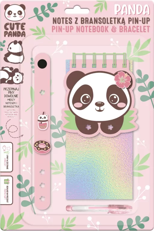 Notes z bransoletką pin-up panda - tantis.pl
