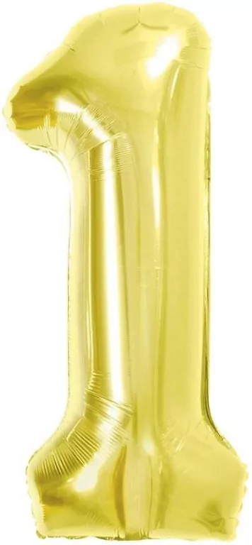 Balon foliowy B&C 1 Light gold 85cm - tantis.pl