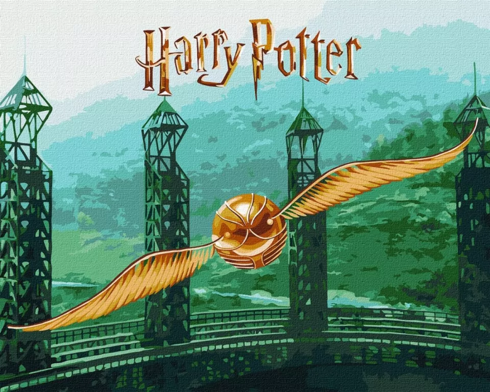 Malowanie po numerach - Harry Potter. Złoty Znicz - tantis.pl