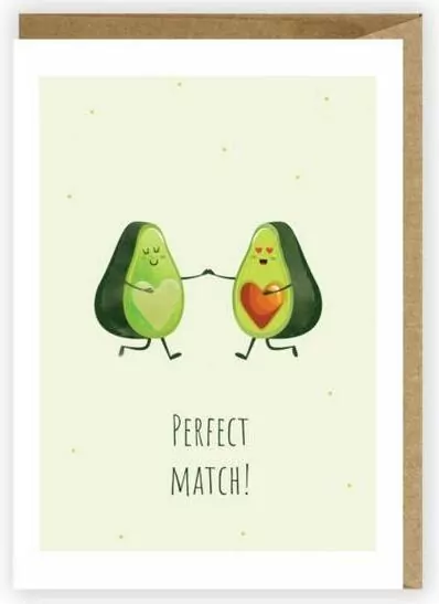 Kartka okolicznościowa Awokado, eko koperta K035 - tantis.pl