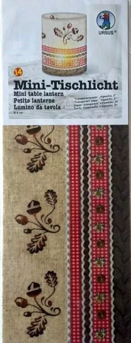 Mini lampiony Ambiente 5 arkuszy 10x27cm - tantis.pl