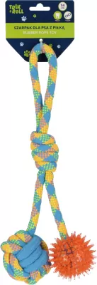 Szarpak dla Psa z piłką dwustronny 34cm