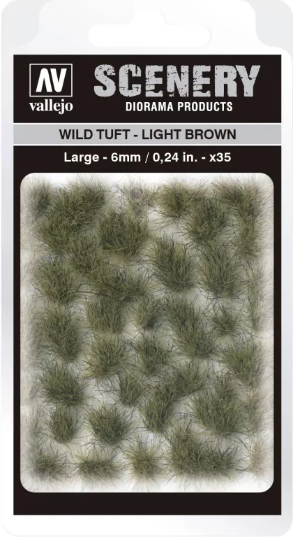 Vallejo: SC418 - Scenery - Wild Tuft - Light Brown (6 mm x 35) - tantis.pl
