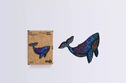 Puzzle drewniane eko 75. Potężny wieloryb