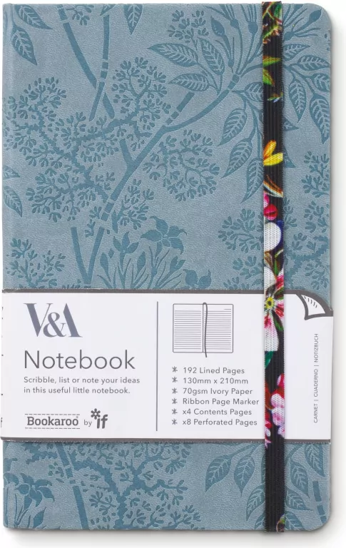 Bookaroo. Notatnik Journal A5. Kilburn Black Floral - tantis.pl