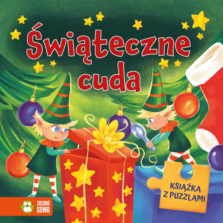 Świąteczne cuda. Książka z puzzlami - tantis.pl