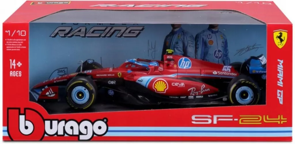 Ferrari Formula With Helmet & Plastic Stand SF24 - tantis.pl