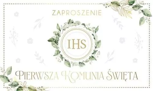 Zaproszenie Komunia - tantis.pl
