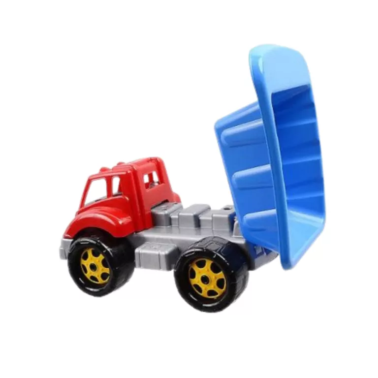 Koparka z wywrotką i kaskiem. Zestaw budowlany - tantis.pl