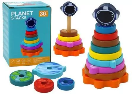 Piramida sorter drewniany 10el - tantis.pl