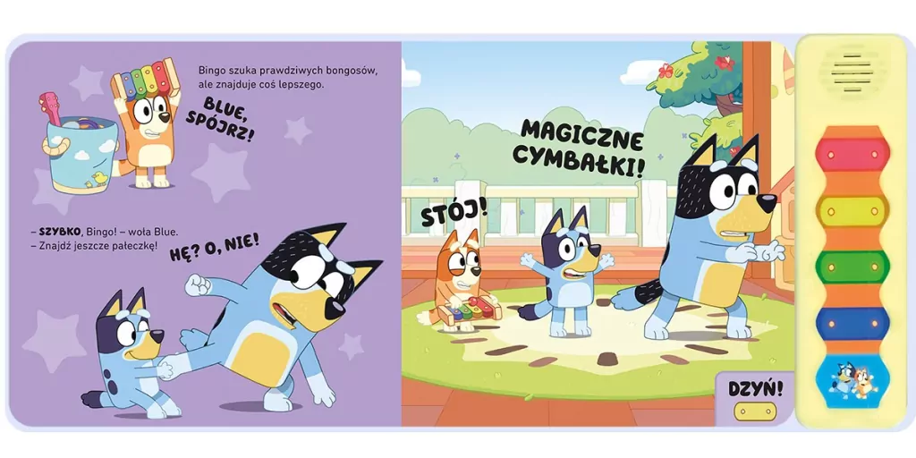 Bluey. Magiczne cymbałki. Książeczka z dźwiękami - tantis.pl