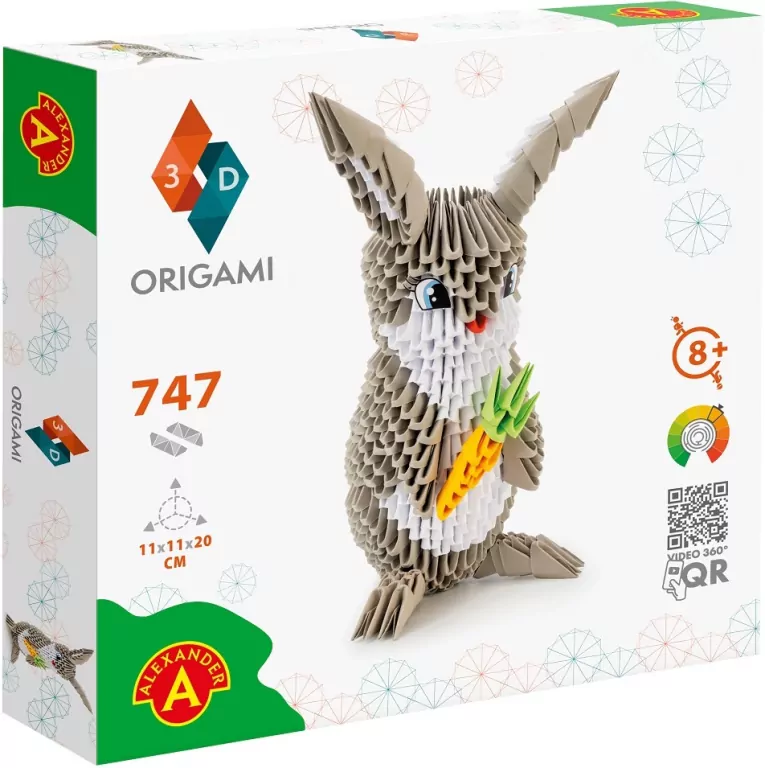 Origami 3D. Królik - tantis.pl