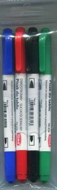 Pisaki do tablic suchościeralnych, dwustronny - tantis.pl