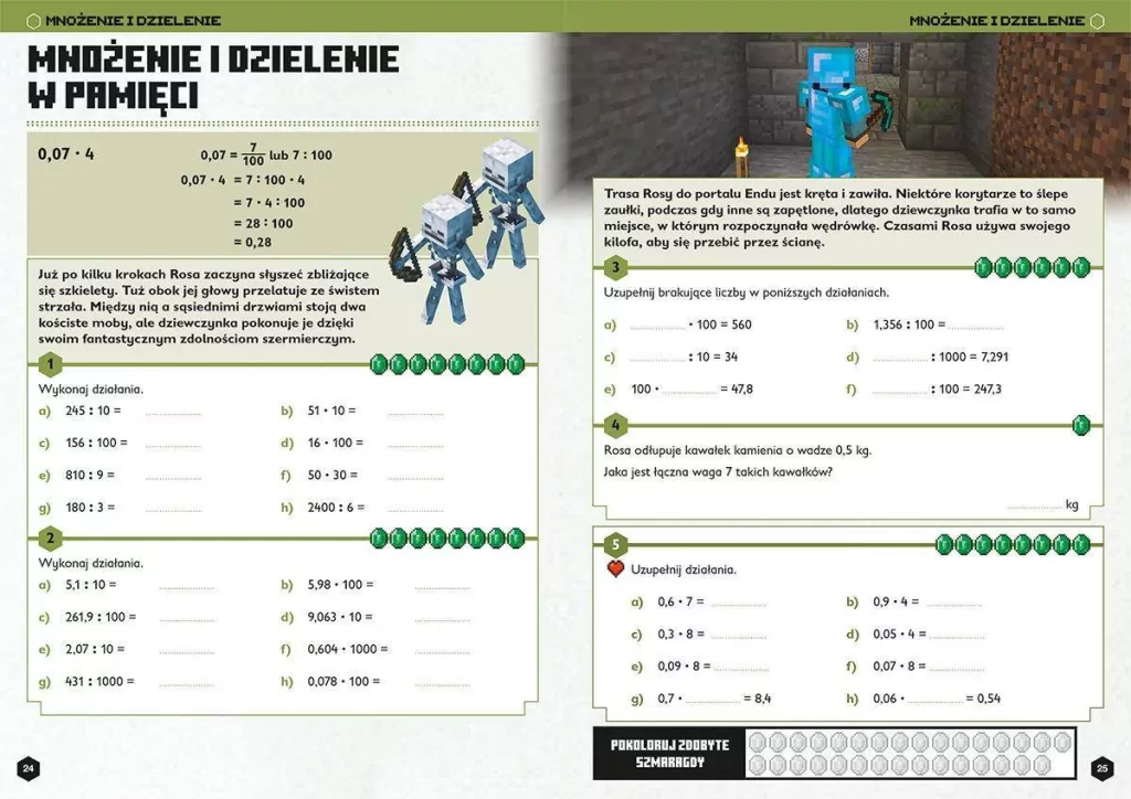 Minecraft. Matematyka. Megazadania. 12+ - tantis.pl