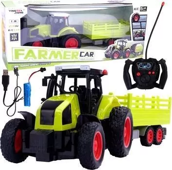 Zdalnie Sterowany Traktor z przyczepą R/C Na Radio - tantis.pl