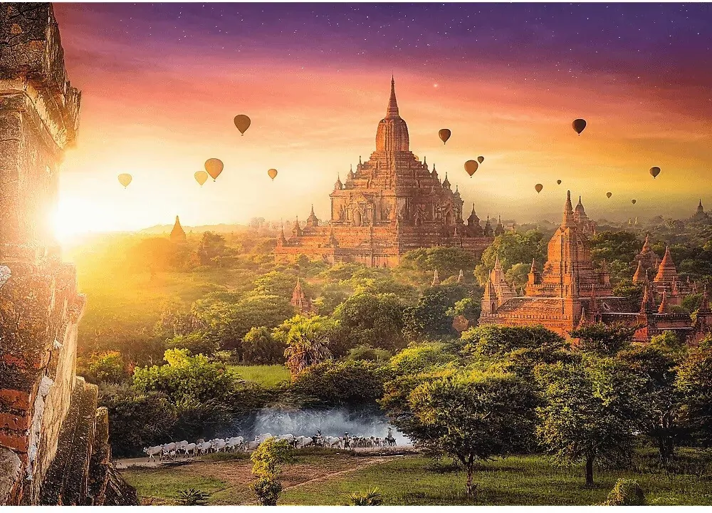 Puzzle 1000. Starożytna świątynia, Birma - tantis.pl