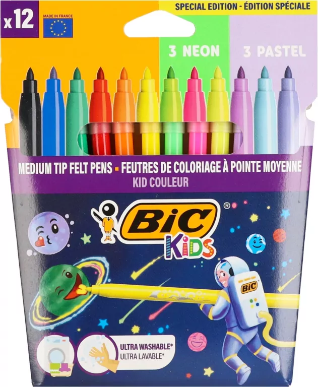 Flamastry Cosmo Kids 12kol BIC - tantis.pl