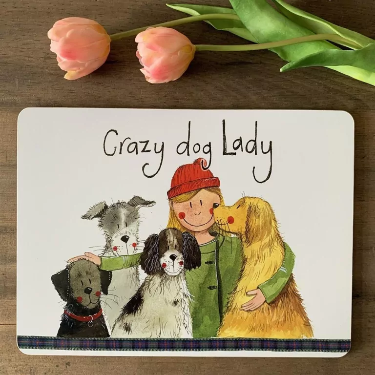 Podkładka pod talerz MT56 Crazy Dog Lady Psiara - tantis.pl