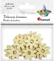 Drewniane kwiaty 28mm, 15 sztuk - tantis.pl