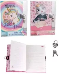 Pamiętnik A6 z kłódką MIX