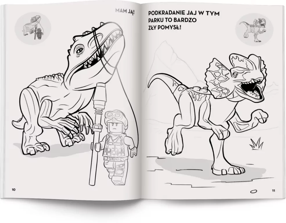 LEGO® Jurassic World. Kolorowanka z naklejkami - tantis.pl
