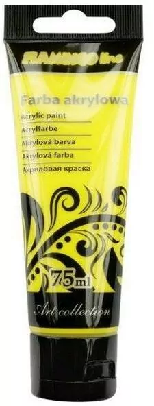 Farba akrylowa 75ml. Żółta 004 - tantis.pl