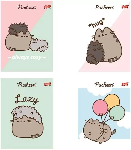 Zeszyt Pusheen. A5/32K kratka. 1 sztuka - tantis.pl