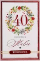 Karnet Rocznica ślubu 40 - tantis.pl