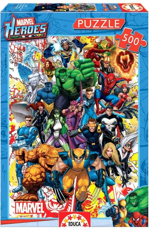 Puzzle 500 Superbohaterowie Marvela G3 - tantis.pl