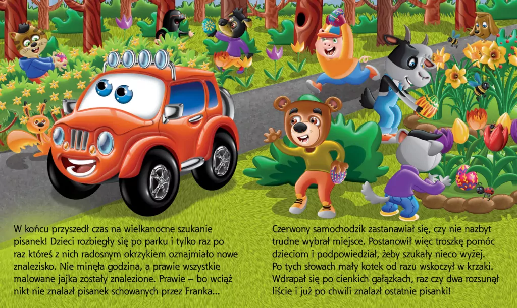 Wielkanocne zabawy. Samochodzik Franek - tantis.pl