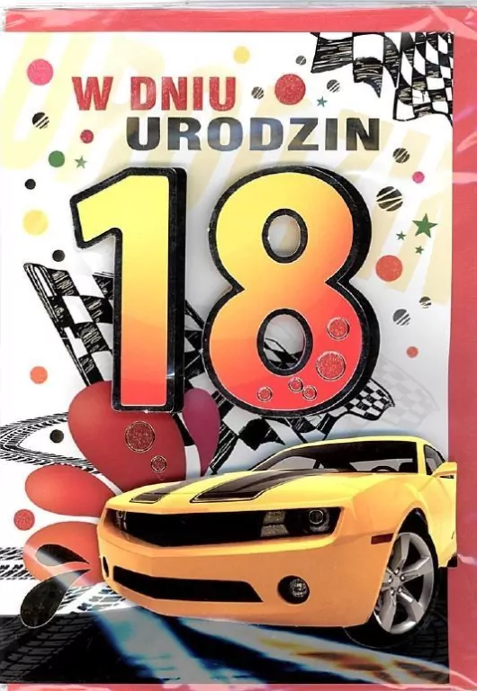 Karnet 18-stka naklejany 3D nr 001 + koperta - tantis.pl