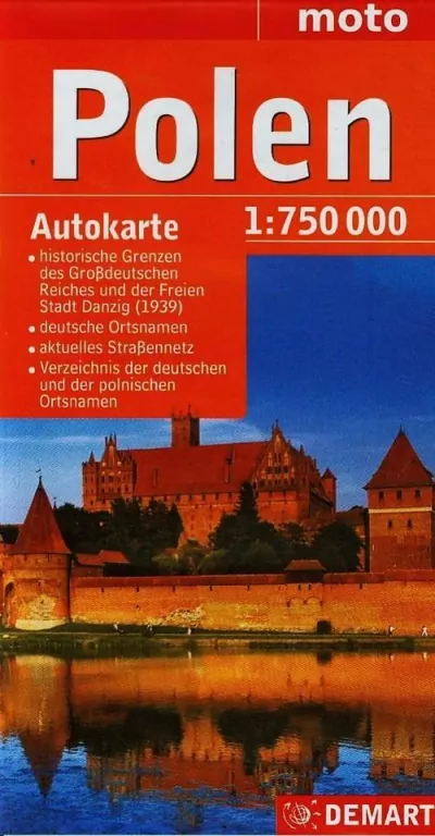 Polen mapa samochodowa 1: 750 - tantis.pl