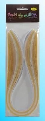 Paski do quillingu 3mmx50cm kremowe - tantis.pl