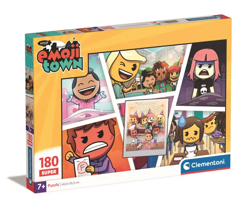 Puzzle 180. Super Kolor. Emojii Town. 29067 - tantis.pl