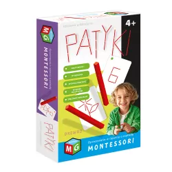 Patyki. Zabawka edukacyjna Montesori