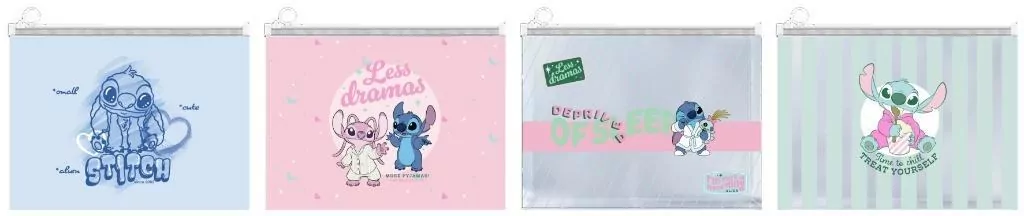 Teczka A4 PCV na suwak Stitch mix - tantis.pl