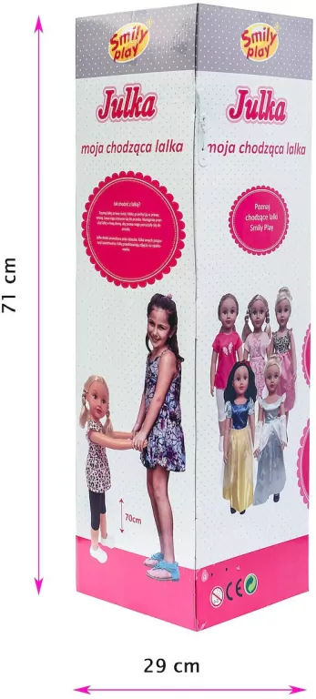 Smily Play. Lalka Julka chodząca, 70cm - tantis.pl