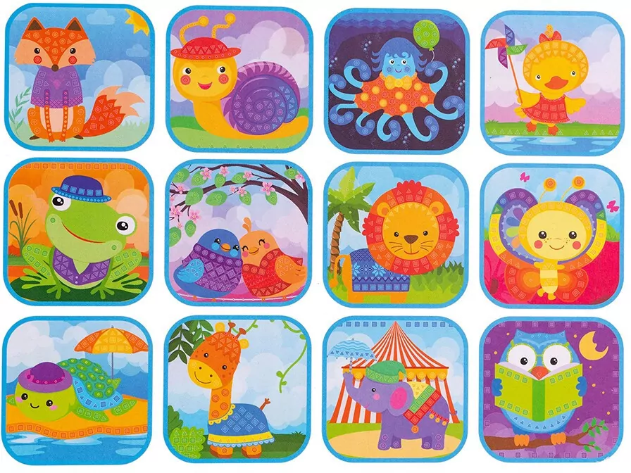 Zwierzątka. Piankowa wyklejanka. Gienialny dzieciak - tantis.pl