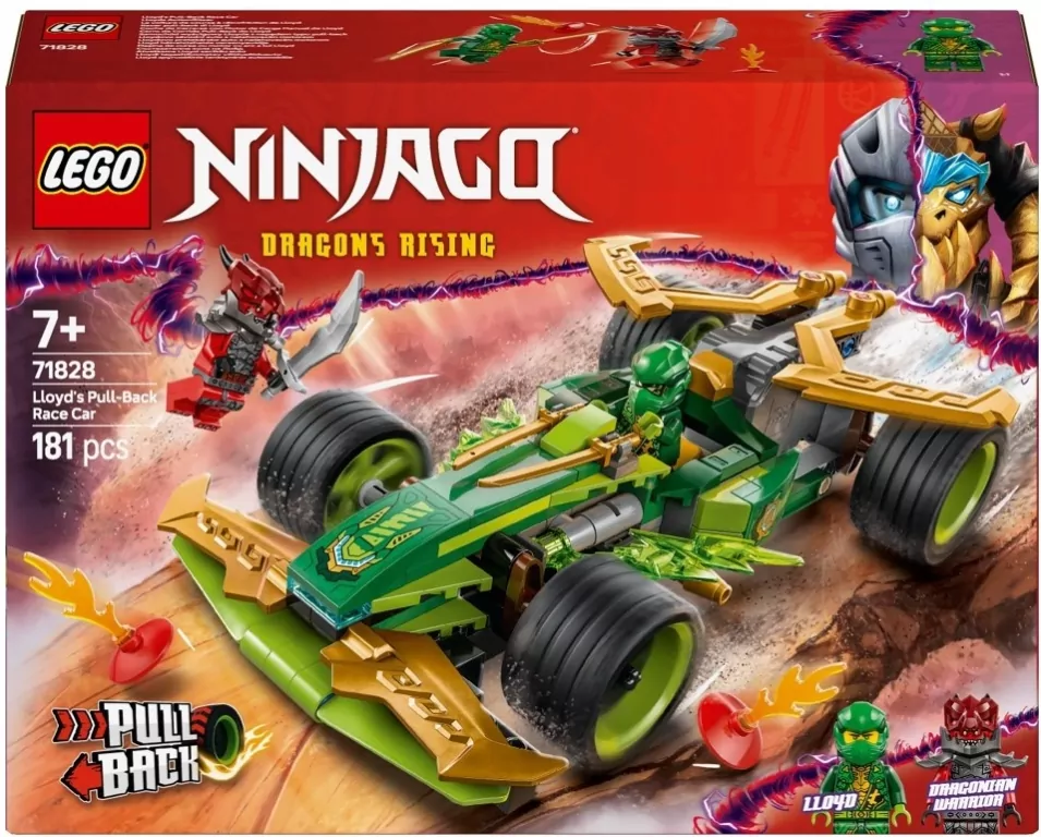 LEGO® Samochód wyścigowy Lloyda z napędem typu pull-back 71828 - tantis.pl