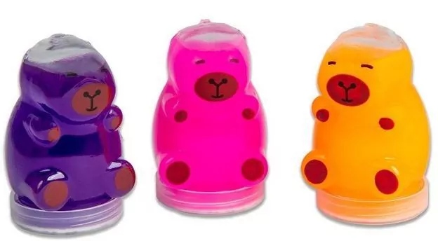 Zestaw 3 mini slimeów kapibary MIX - tantis.pl