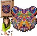 Puzzle drewniane eko 22 Brązowy niedźwiedź A4 - tantis.pl