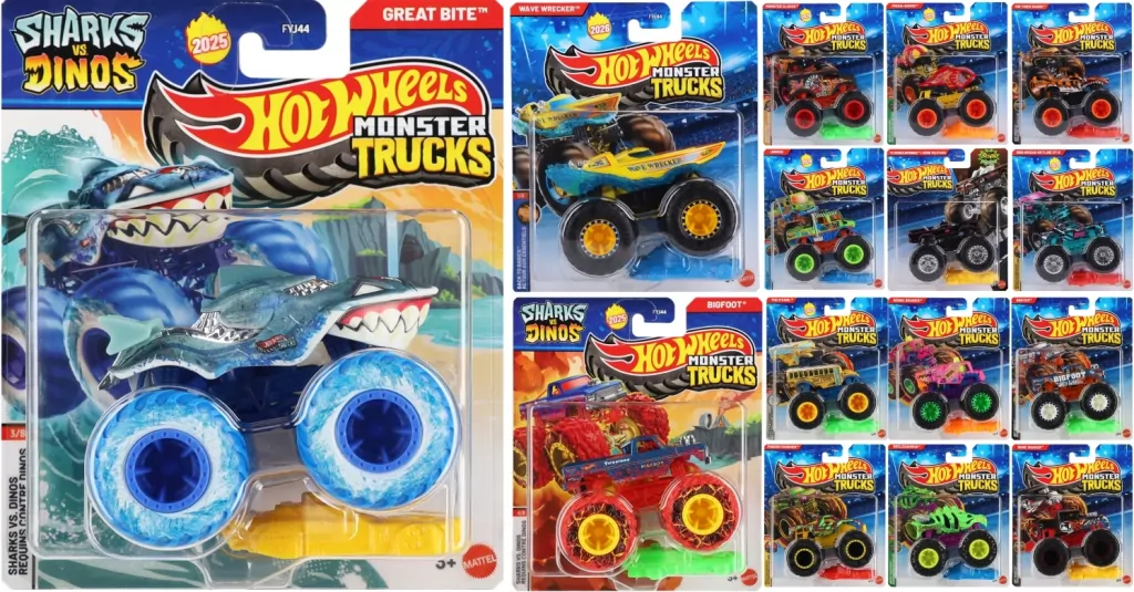 Hot Wheels. Monster Trucks Pojazd 1:64 - tantis.pl