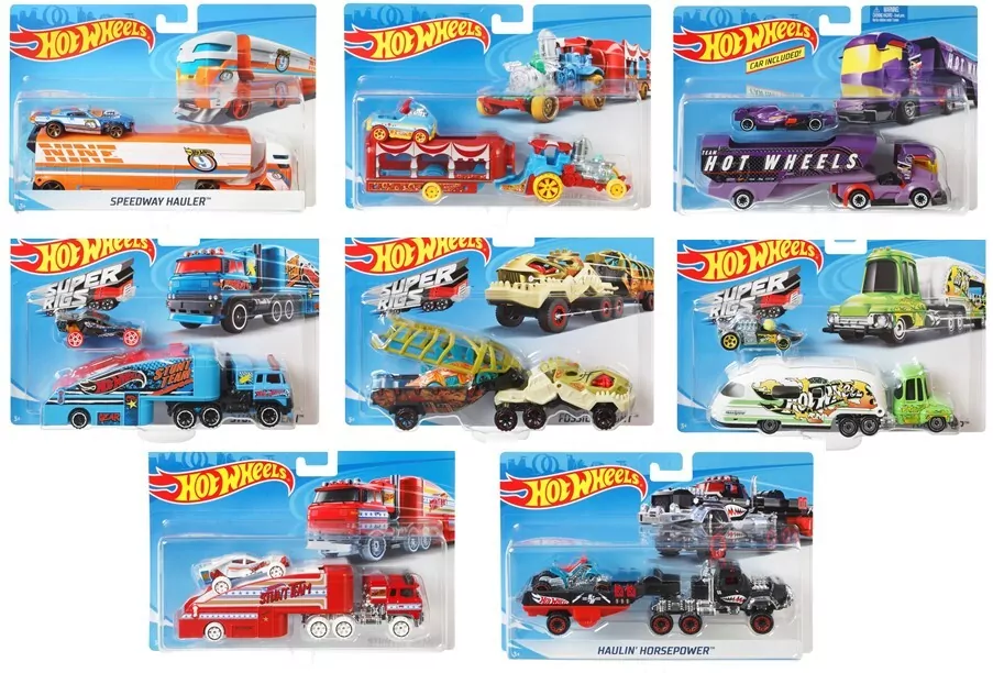 Hot Wheels Ciążarówka + Autko Rock n' Race - tantis.pl