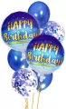 Zestaw balonów Happy Birthday blue, 7 szt. 30-46 cm BCF-136 - tantis.pl