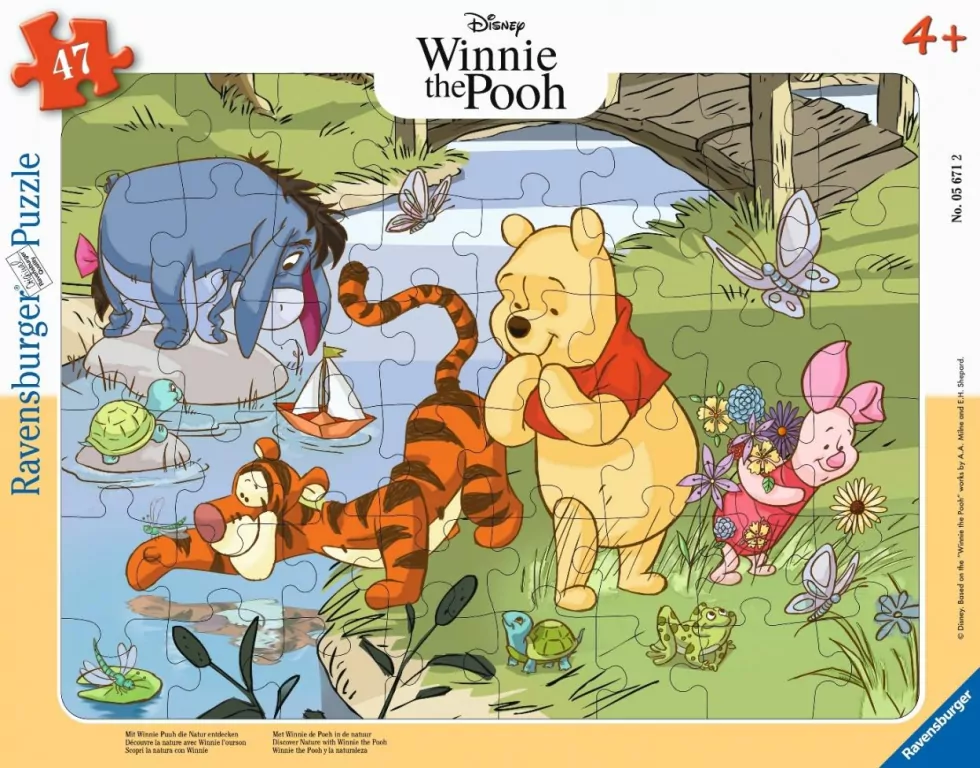 Puzzle 48 Winnie the Pooh Frame - tantis.pl
