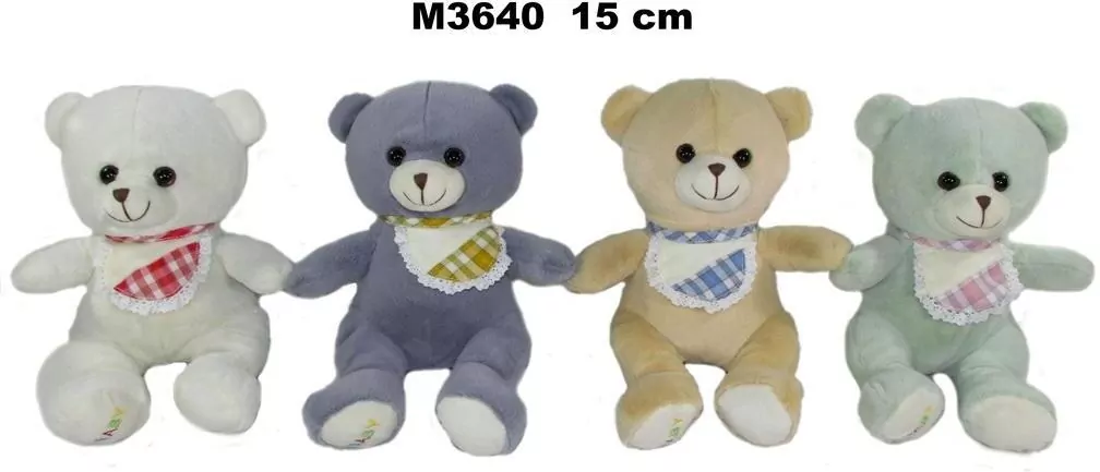 Maskotka Miś 15cm 4 kolory 161161 - tantis.pl